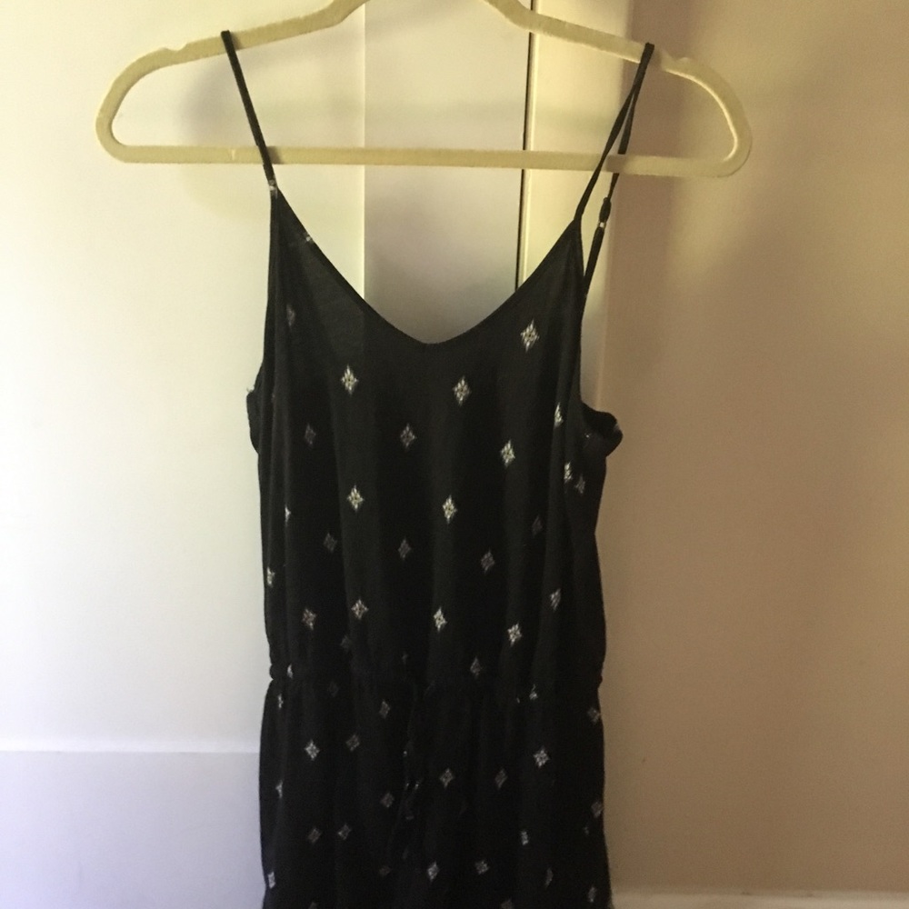 Cute black printed romper